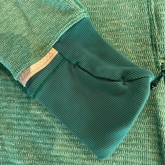 Lululemon Think Fast Pullover Herringbone 1/4 Zip Jacket Top Womens Size 12 - Picture 4 of 8
